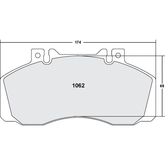 [1062.10]Performance Friction Z-Rated brake pads.FMSI(D1062)(old pfc #)
