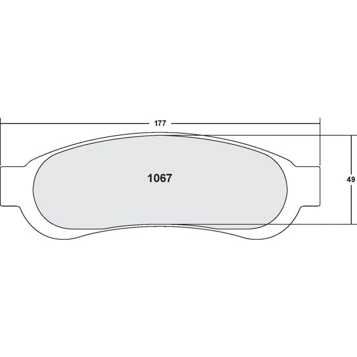 [1067.10]Performance Friction Z-Rated brake pads.FMSI(D1067)(old pfc #)