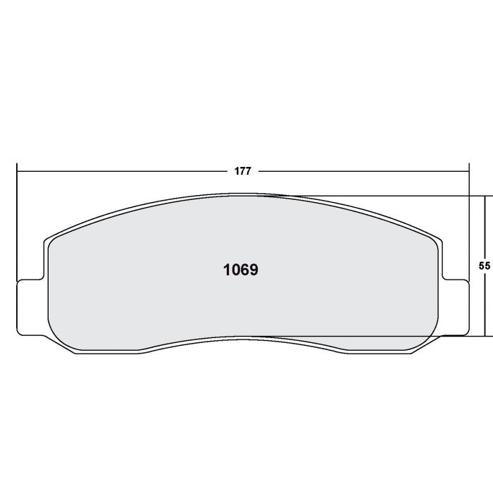 [1069.10]Performance Friction Z-Rated brake pads.FMSI(D1069)(old pfc #)