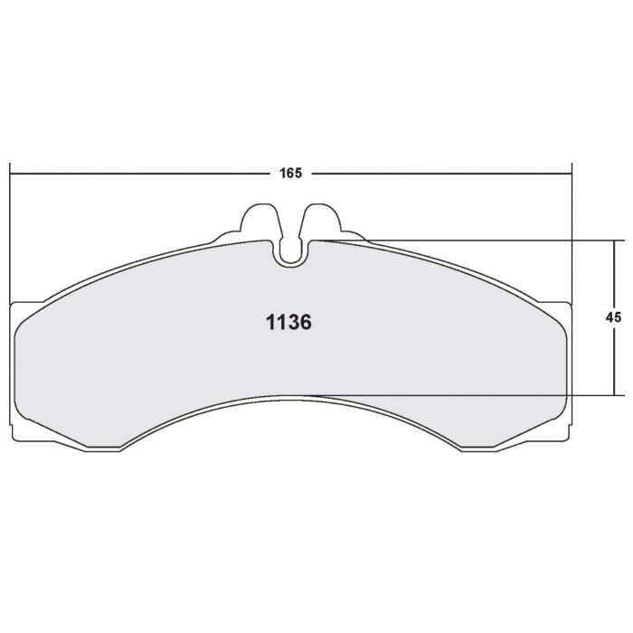 [1136.10]Performance Friction Z-Rated brake pads.FMSI(D1136)(old pfc #) (1136.10)
