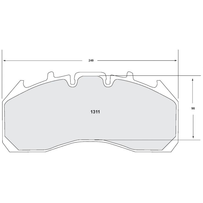 [1311.10]Performance Friction Z-Rated brake pads.FMSI(D1311)(old pfc #) (1311.10)
