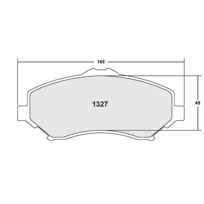 [1327.20]Performance Friction Carbon Metallic brake pads.FMSI(D1327)(old pfc #) (1327.20)