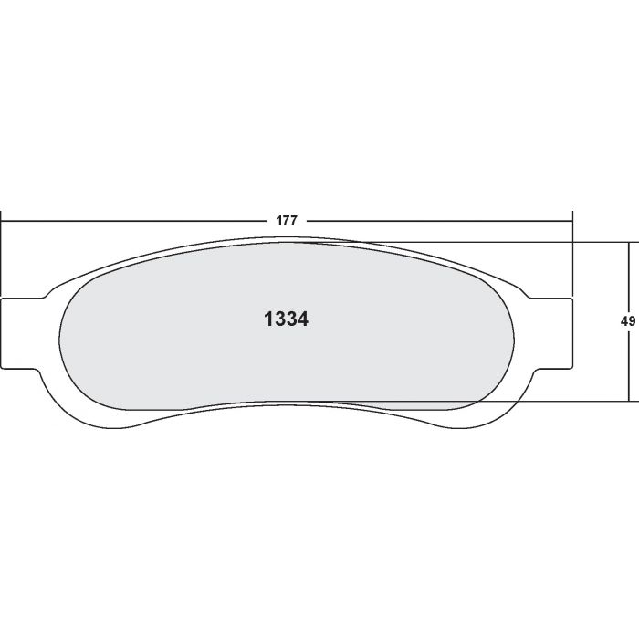[1334.10]Performance Friction Z-Rated brake pads.FMSI(D1334)(old pfc #)