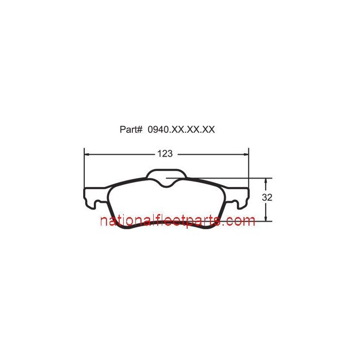 [0940.01.16.44]Performance Friction mini cooper rear racing brake pads (PFC0940.01.16.44)