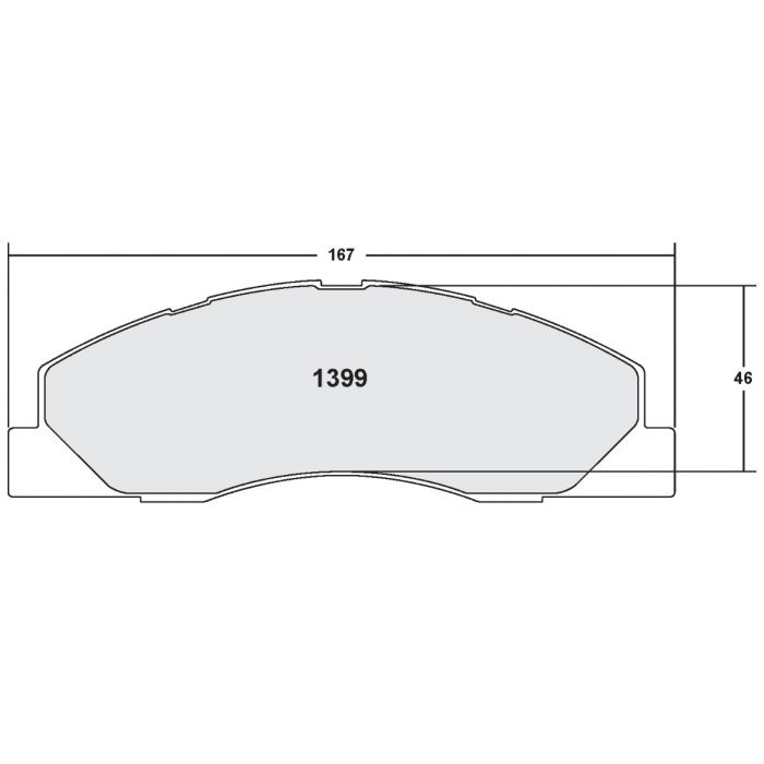 [1399.20]Performance Friction Carbon Metallic brake pads.FMSI(D1399)(old pfc #) (1399.20)