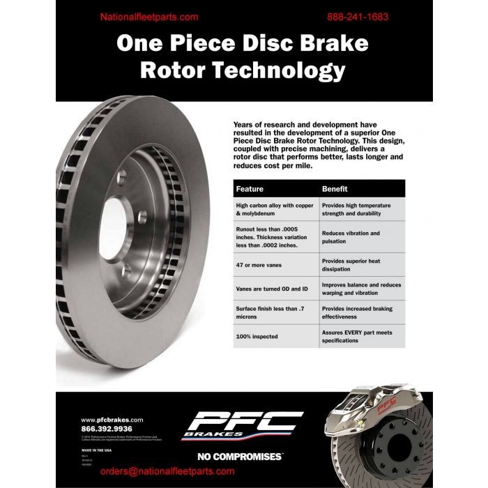 [315.066.01]Peformance Fricion brake rotor 1998-02 Ford Crown Victoria direct replacement disc (PFC-315.066.01)