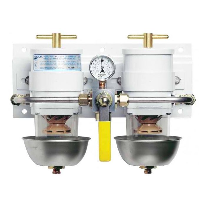 [75500MAX2]Parker Racor MAX-DUAL FF/WS-ROTARY VALVE