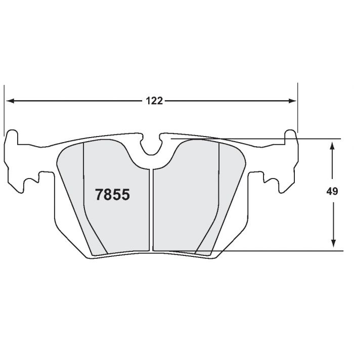 [7855.11]Performance Friction Z-Rated brake pads. (7855.11)