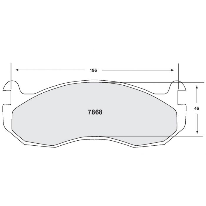 [7868.10]Performance Friction Z-Rated brake pads. (7868.10)