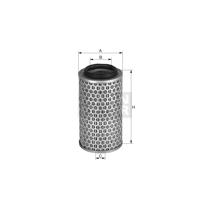 [C-24-650/4]Mann-Filter European Air Filter Element(SI - Industrial Heavy truck and Bus/Off-Highway ) (C-24-650/4)