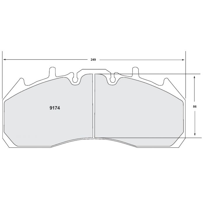 [9174.10]Performance Friction Z-Rated brake pads. (9174.10)