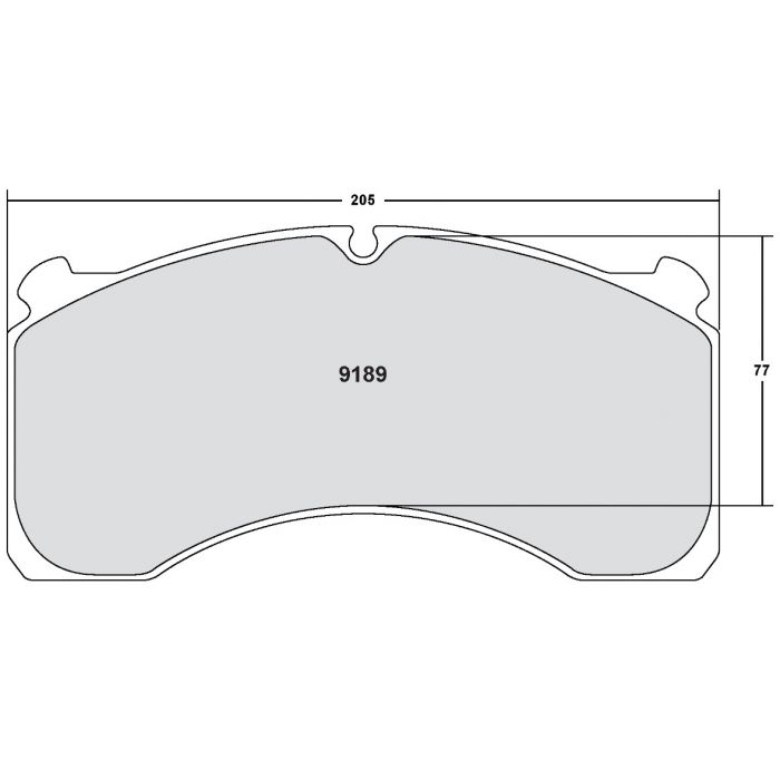 [9189.10]Performance Friction Z-Rated brake pads.FMSI(D1203)(old pfc #) (9189.10)