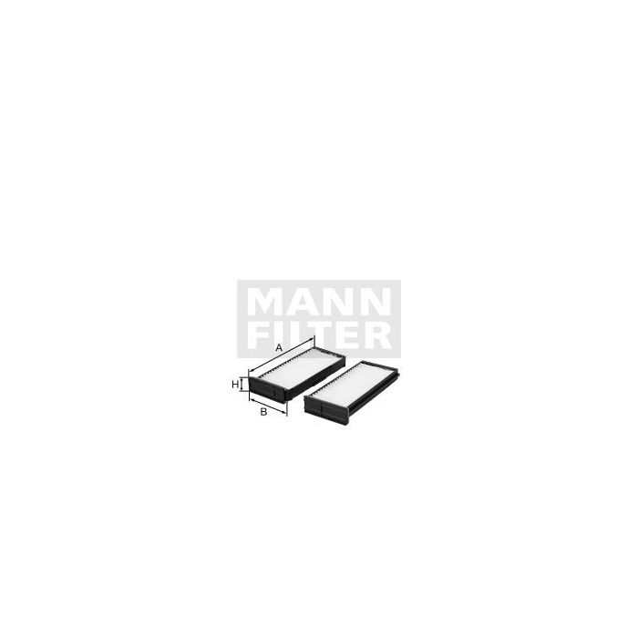 [CU-1930-2]Mann-Filter European Cabin Filter(SI - Industrial Heavy truck and Bus/Off-Highway )