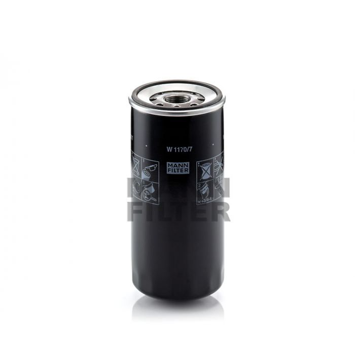 [W-1170/7]Mann-Filter European Spin-on Oil Filter(SI - Industrial Heavy truck and Bus/Off-Highway )