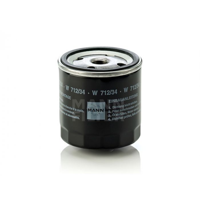 [W-712/34-(10)]Mann-Filter European Spin-on Oil Filter(SI - Industrial Heavy truck and Bus/Off-Highway)