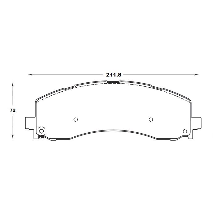 [AP2223-R4S]Porterfield Ram 2019-up front brake pads(mopar 68461656AA/ab)
