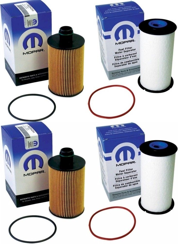 1 AIR 3 OIL & 3 FUEL FILTERS FOR RAM 3.0L REPLACES 68229402AA 68235275AA