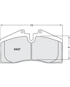 [0447.10]Performance Friction Z-Rated brake pads.FMSI(D447)(old pfc #) (0447.10)