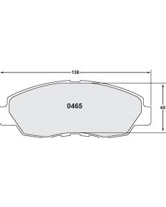 [0465.23]Performance Friction Carbon Metallic brake pads.FMSI(D465)(old pfc #) (0465.23)