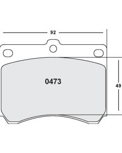 [0473.20]Performance Friction Carbon Metallic brake pads.FMSI(D473)(old pfc #4734) (0473.20)