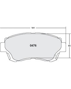 [0476.20]Performance Friction Carbon Metallic brake pads.FMSI(D476)(old pfc #4764) (0476.20)