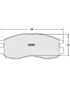 [0484.20]Performance Friction Carbon Metallic brake pads.FMSI(D484)(old pfc #4844)