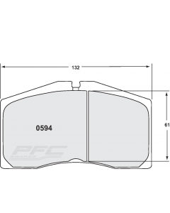 [0594.01.22.44]Performance Friction porsche 911 turbo front racing brake pads