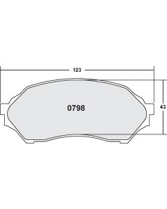[0798.20]Performance Friction Carbon Metallic brake pads.FMSI(D798)(old pfc #7984)