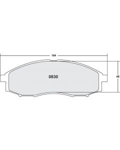 [0830.20]Performance Friction Carbon Metallic brake pads.FMSI(D830)(old pfc #8304)