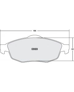 [0869.20]Performance Friction Carbon Metallic brake pads.FMSI(D869)(old pfc #8694)