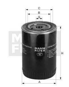 [W-712/22-(10)]Mann-Filter European Spin-on Oil Filter(Saab Passenger Car and Light Truck 450 2696)