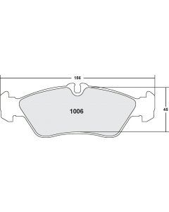 [1006.10]Performance Friction Z-Rated brake pads.FMSI(D1006)(old pfc #1006Z)