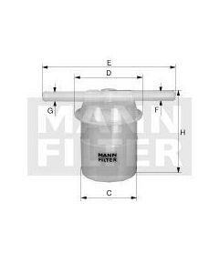 [WK-42/6]Mann-Filter European Spin-on Fuel Filter(Industrial- Several Heavy truck and Bus/Off-Highway LHM 388)