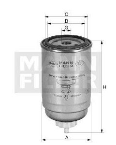 [WK-842/6]Mann-Filter European Spin-on Fuel Filter(Liebherr Off-Highway n/a)