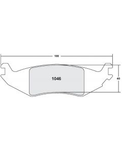 [1046.10]Performance Friction Z-Rated brake pads.FMSI(D1046)(old pfc #)
