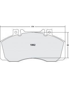 [1062.10]Performance Friction Z-Rated brake pads.FMSI(D1062)(old pfc #)