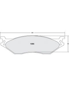 [1066.10]Performance Friction Z-Rated brake pads.FMSI(D1066)(old pfc #)