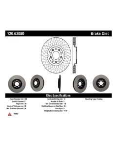 [120.63080]Centric Premium Brake Rotor