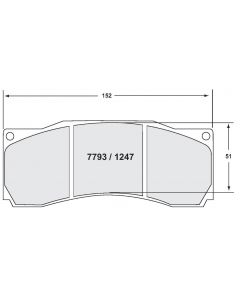 [1247.10]Performance Friction Z-Rated brake pads.FMSI(D1247)(old pfc #) (1247.10)