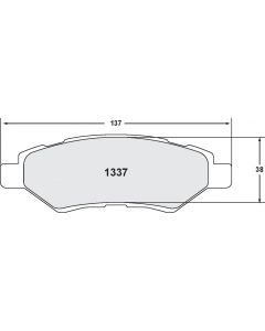 [1337.10]Performance Friction Z-Rated brake pads.FMSI(D1337)(old pfc #)