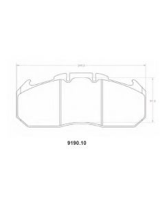 [9190.10]Performance Friction Z-Rated brake pads.FMSI(D1310)(old pfc #) (9190.10)