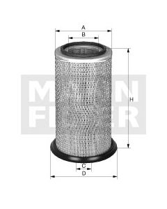 [C-19-280]Mann-Filter European Air Filter Element(SI - Industrial Heavy truck and Bus/Off-Highway )