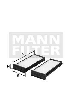 [CU-1930-2]Mann-Filter European Cabin Filter(SI - Industrial Heavy truck and Bus/Off-Highway )