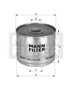 [P-935/2-X]Mann-Filter European Fuel Filter Element(Industrial- Several Off-Highway 8034700) (P-935/2-X)