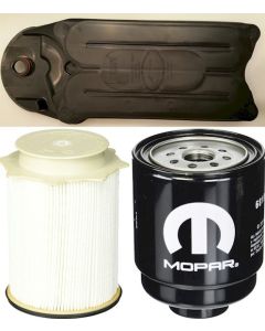 [68197867AB-68157291AA-CV52001]Mopar fuel filter Kit(Contains both fuel filters) and Fleetguard CCV filter-2013-18 Dodge HD truck with 6.7 liter diesel