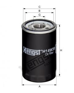[H14W39]Hengst oil filter(01182001)