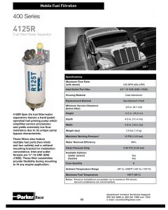 [4120R30]Parker Racor FUEL FILTER/WATER SEPARATOR ASSEMBLY (4120R30)