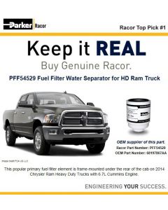 [PFF54529]Racor fuel filter-2013-18 Dodge/Ram truck with 6.7 liter Cummins diesel(OEM 68197867AA)