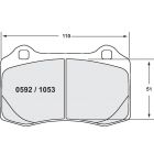 [1053.10]Performance Friction Z-Rated brake pads.FMSI(D1053)