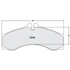 [0949.10]Performance Friction Z-Rated brake pads.FMSI(D949)(old pfc #949Z)
